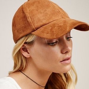 Free People Suede Baseball Hat